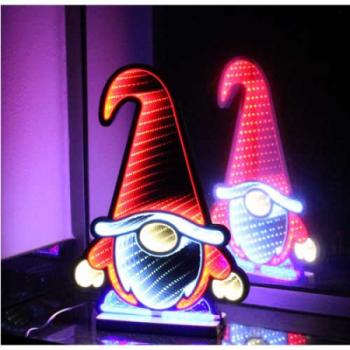 Infinity Hologramm "Wichtel", 40 x 29 cm, 192 LEDs